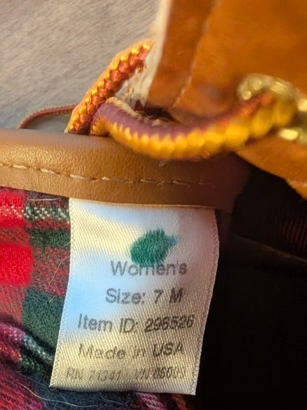 Women's LL Bean Brown Leather Duck Boots - Sz 7, Runs Large - Picture 5 of 6